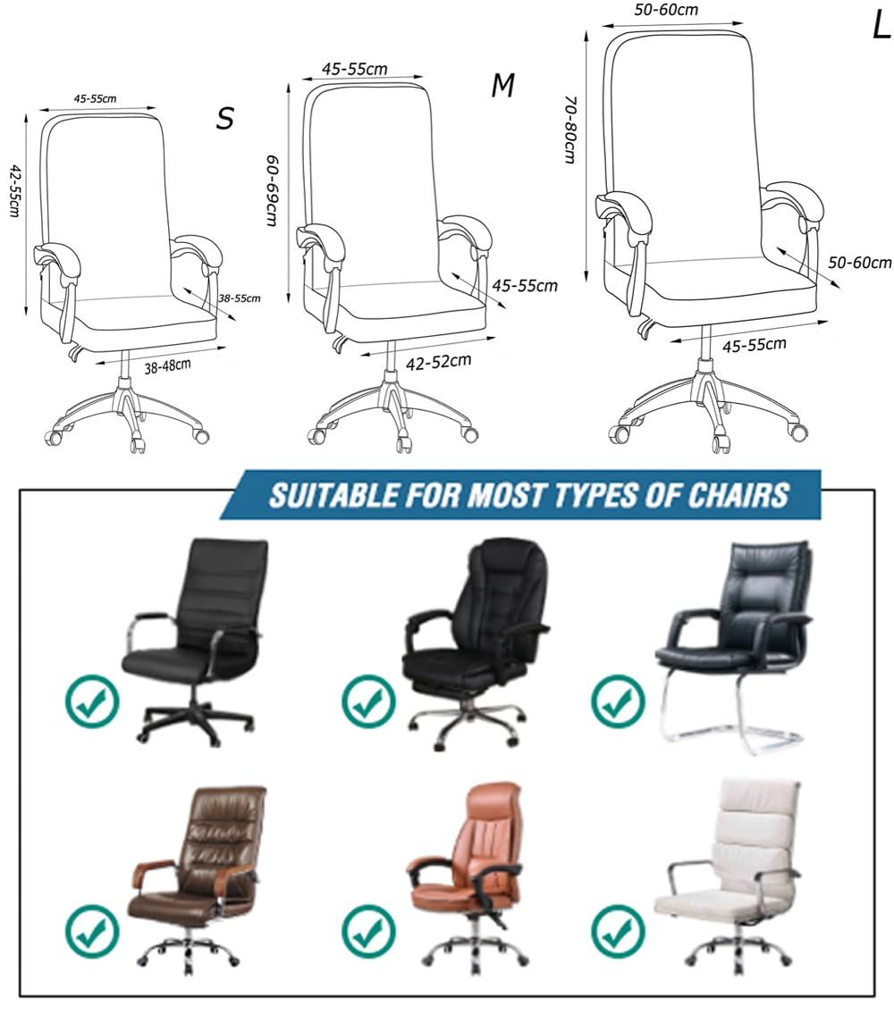 新着商品 オフィス椅子カバー耐水性事務椅子回転式椅子用