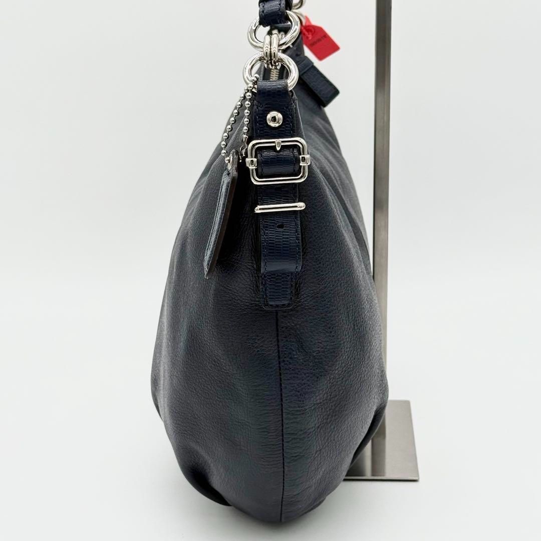 キアルージ トートバッグ ショルダーバッグ ネイビー レザー 2WAY