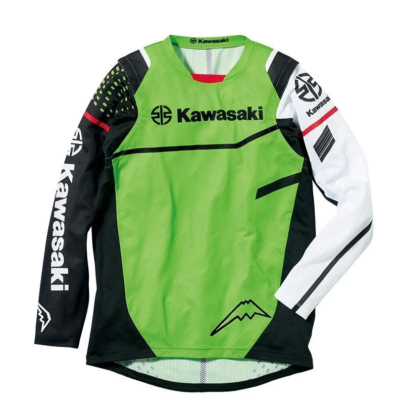 カワサキ純正|春夏ウェア ムーブ オフロードジャージ グリーン|Lサイズ ｜Kawasaki
