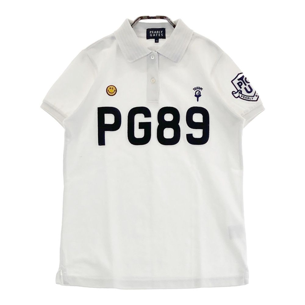 サイズ：1 PEARLY GATES パーリーゲイツ 半袖ポロシャツ ニコちゃん