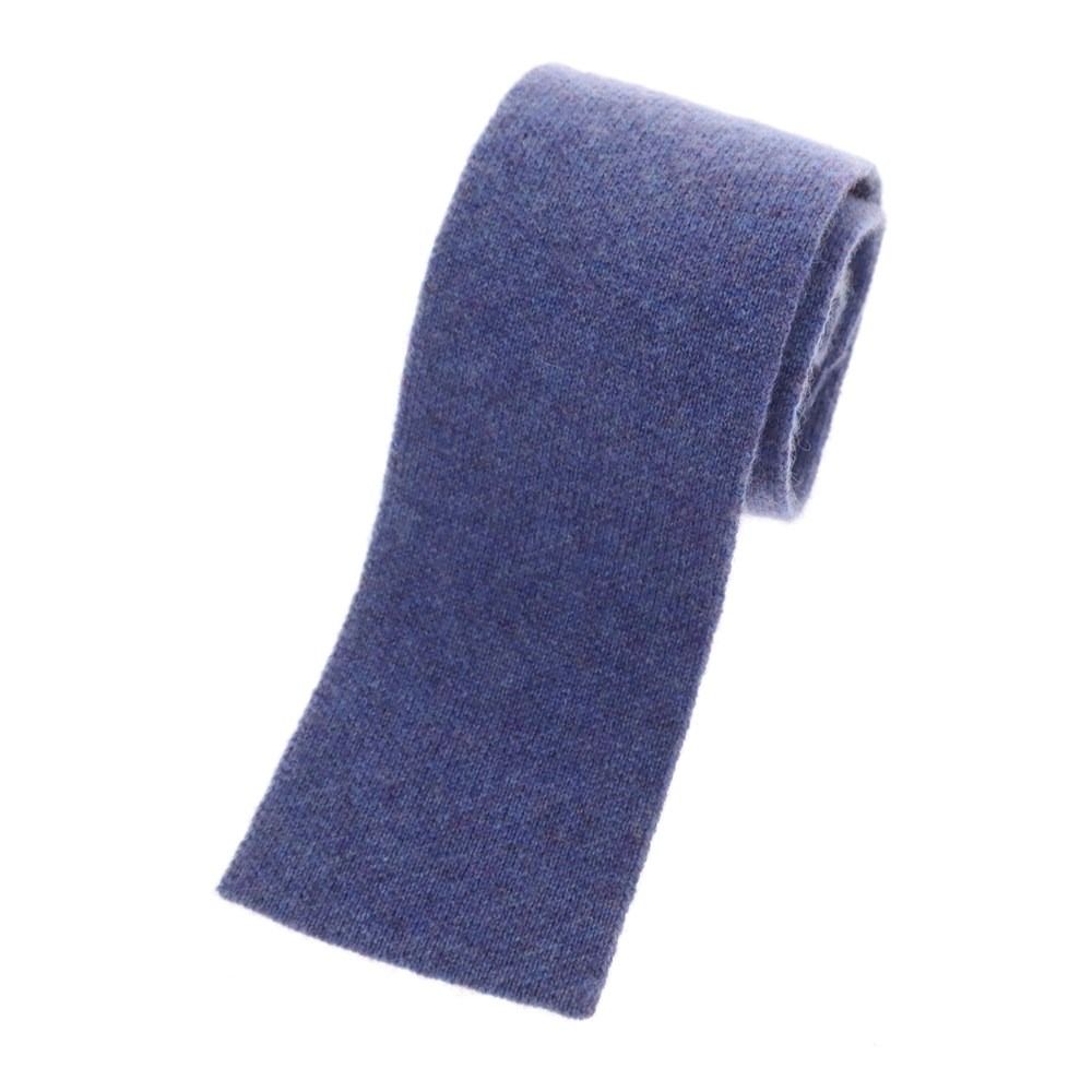【中古】ドルモア DRUMOHR カシミヤ ニットタイ パープル【サイズ－】【メンズ】