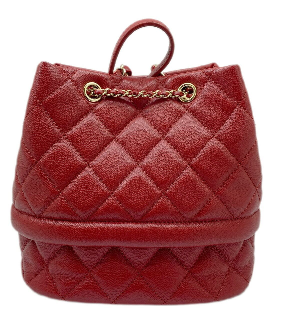 CHANEL シャネル ドローストリング 巾着ショルダー キャビアスキン