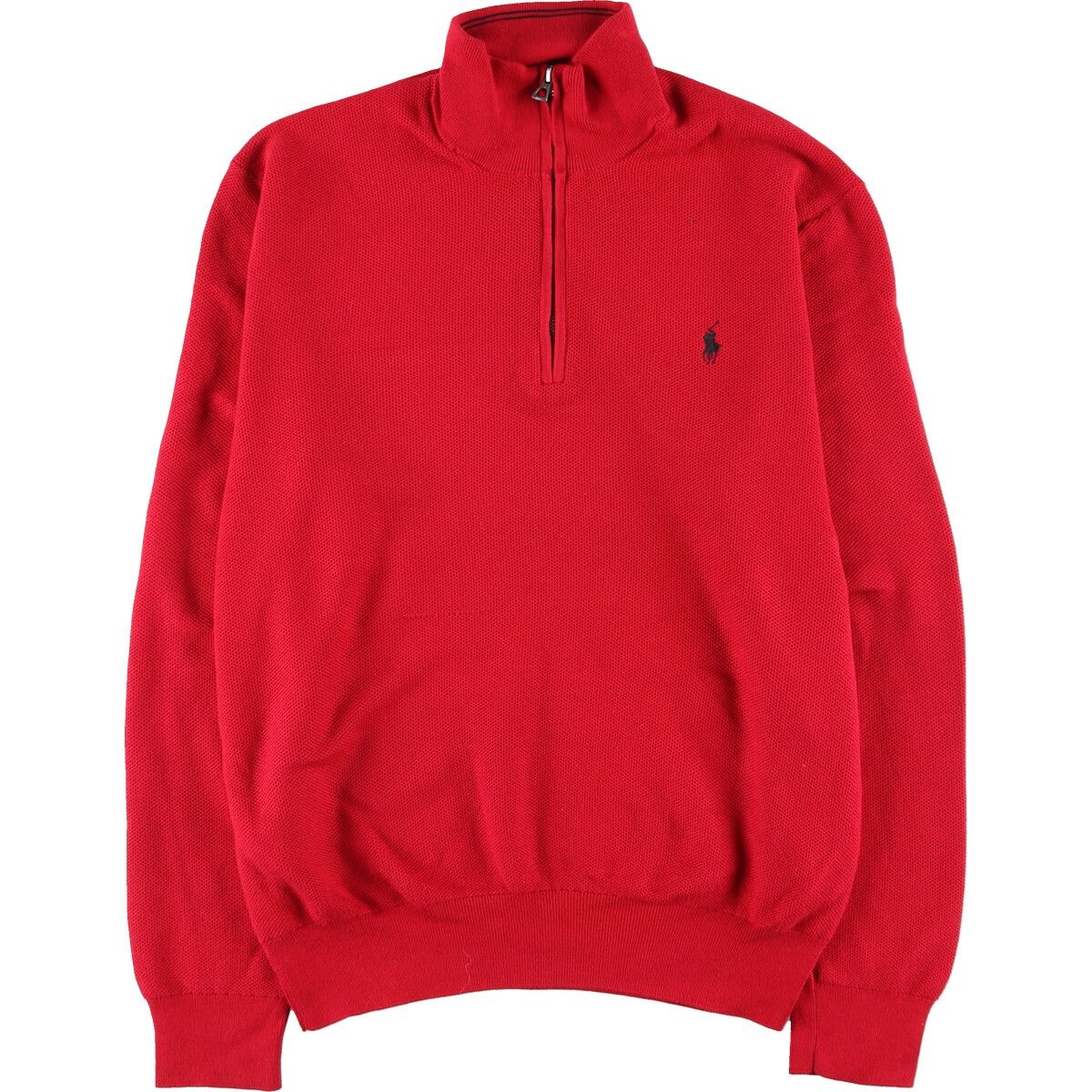 古着 ラルフローレン Ralph Lauren POLO RALPH LAUREN ピマコットンニットハーフジップセーター メンズL/eaa398798