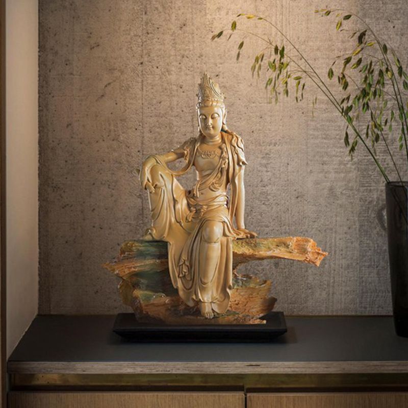 自在観音菩薩禅意仏像置物