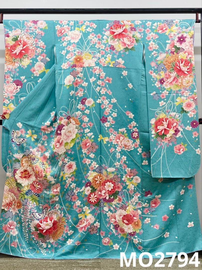 振袖 豪華 銀通し 刺繍 金駒 金彩 身丈161cm 撥水加工済 - メルカリ