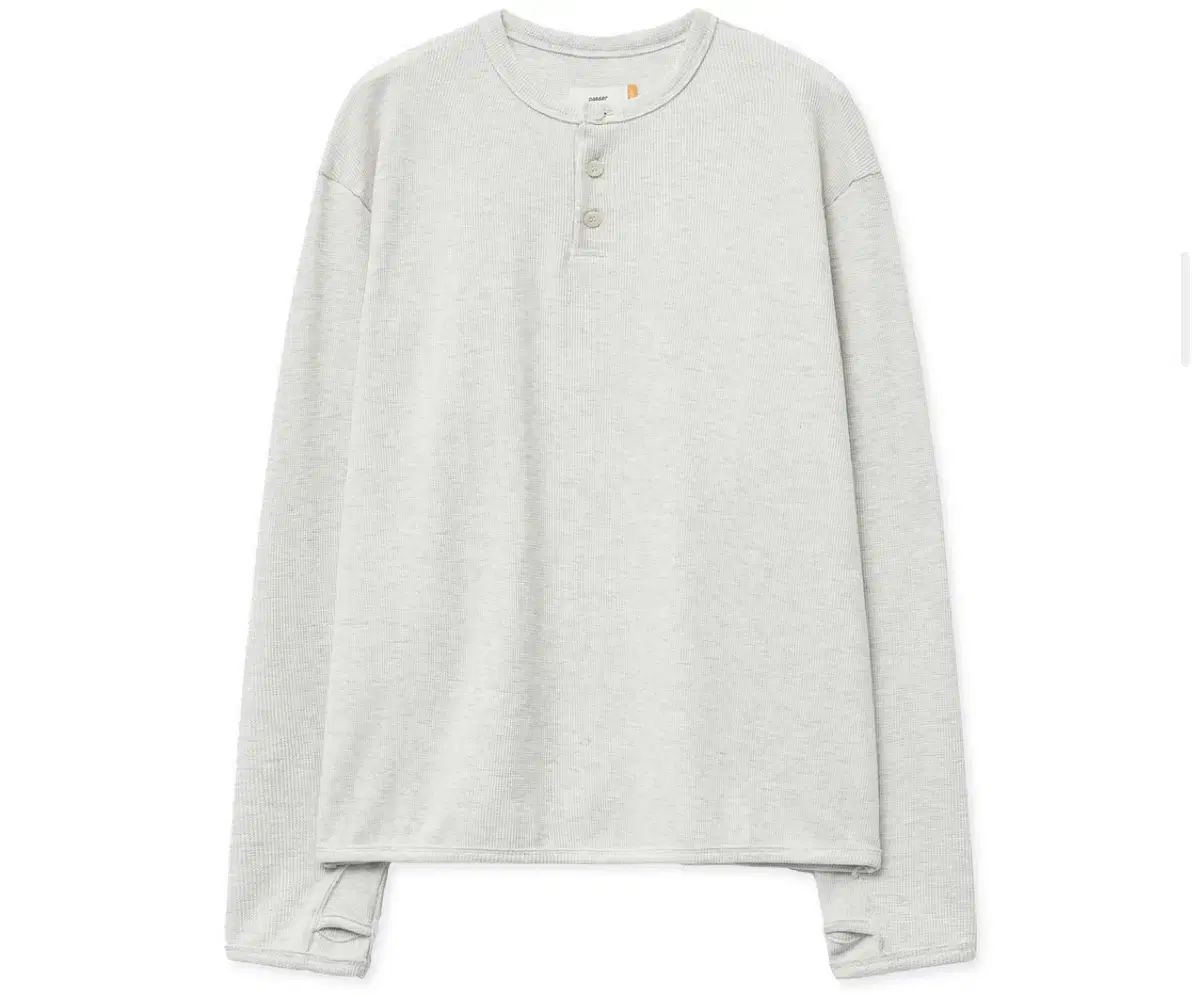 1 NOUN ナウン ワッフル ヘンリーネック 長袖 ロングスリーブ 25ss