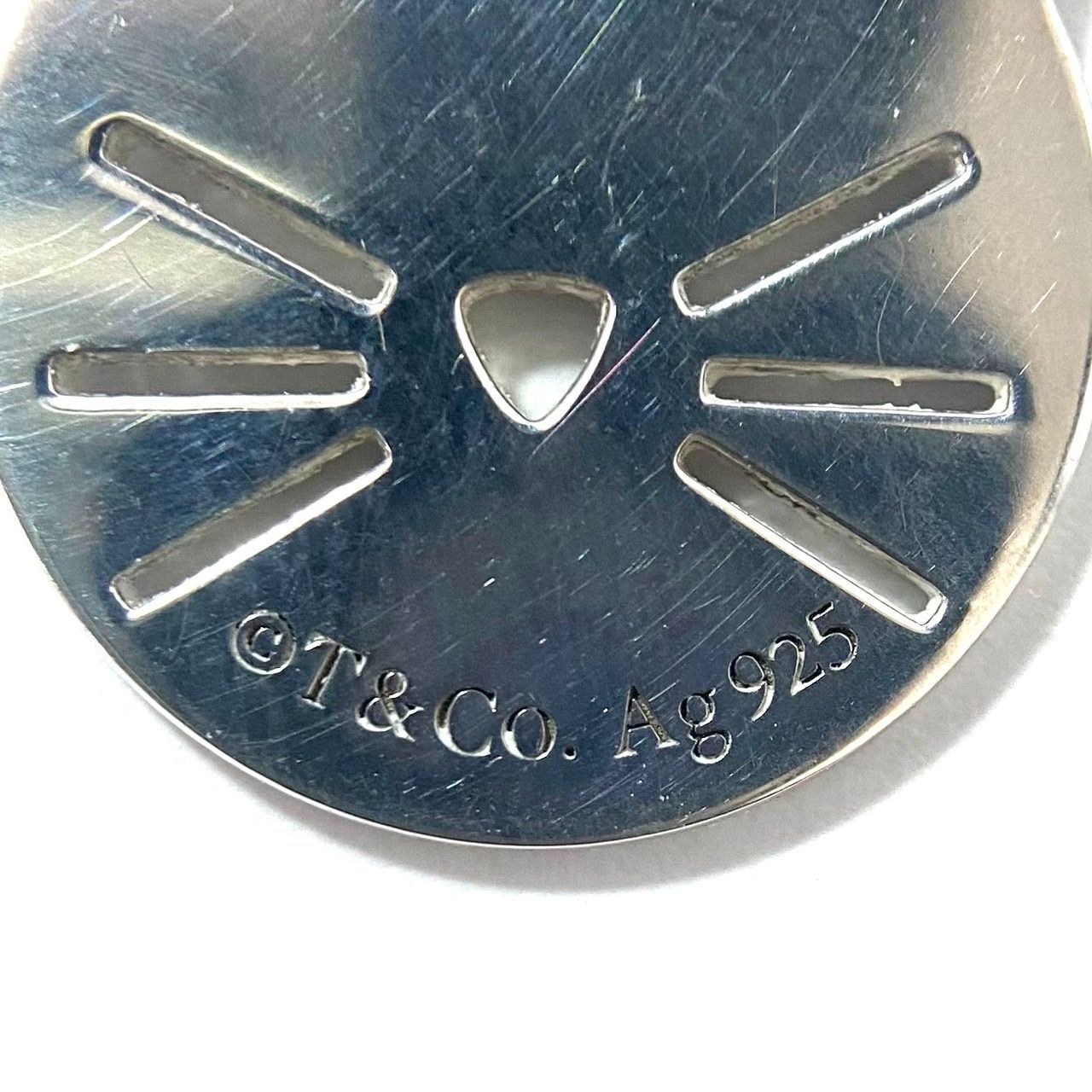 リターントゥティファニー　キャットタグチャーム　シルバー　ネックレストップ　ネコ 送料無料 リターントゥティファニー キャットタグチャーム シルバー