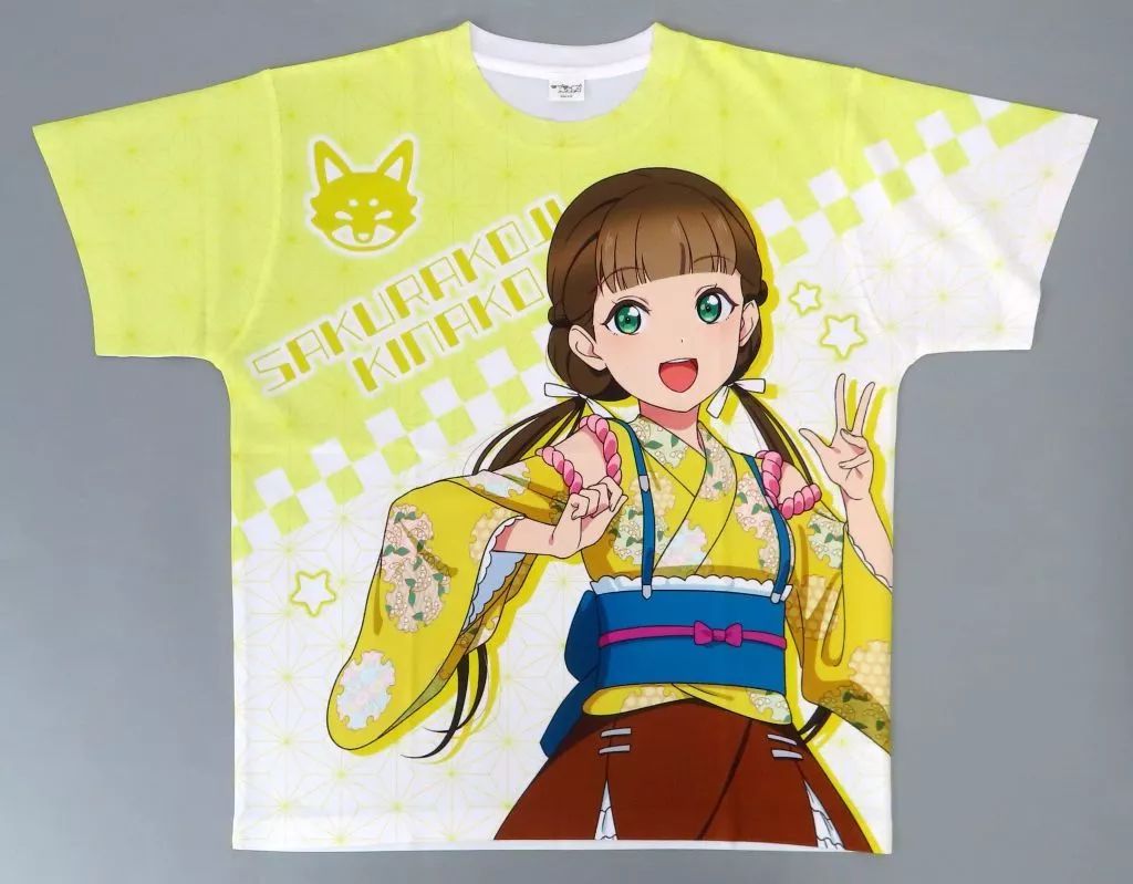 【中古】Tシャツ 桜小路きな子 フルグラフィックTシャツ 和風ドレス ver フルカラー Lサイズ 「ラブライブ!スーパースター!!」