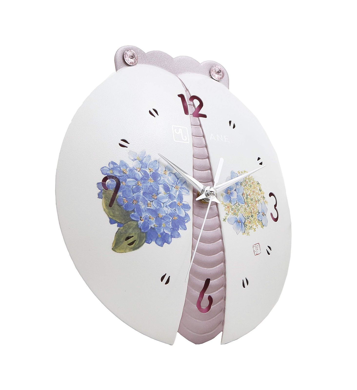 電波掛け時計テントウムシ掛け時計white delight（B） 電波掛け時計テントウムシ掛け時計white delight（B） 【公式通販】