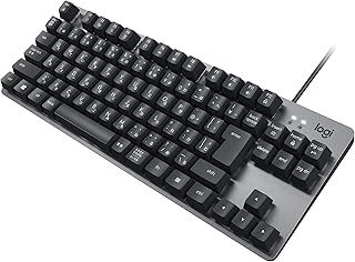 Logicool ロジクール ロジクール K835GPB 有線 メカニカルキーボード 青軸 クリッキー テンキーレス コンパクト メカニカル キーボード 有線 有線キーボード グラファイト windows surface K835
