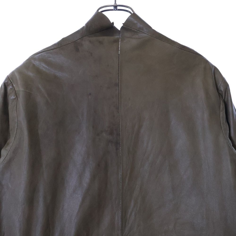 EKAM エカム　レザージャケット EKAM (エカム) Deformation Leather Jacket 変型レザー