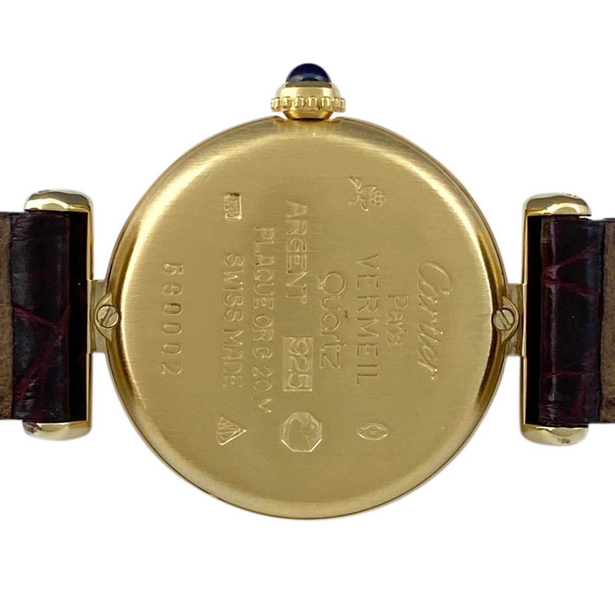 Cartier カルティエ マストコリゼ ヴェルメイユ クオーツ 時計 アイボリー文字盤×ゴールド SV925×レザー ca07sf-323484 【B商品】 Cartierカルティエ『マストコリゼ ヴェルメイユSM』W1008554