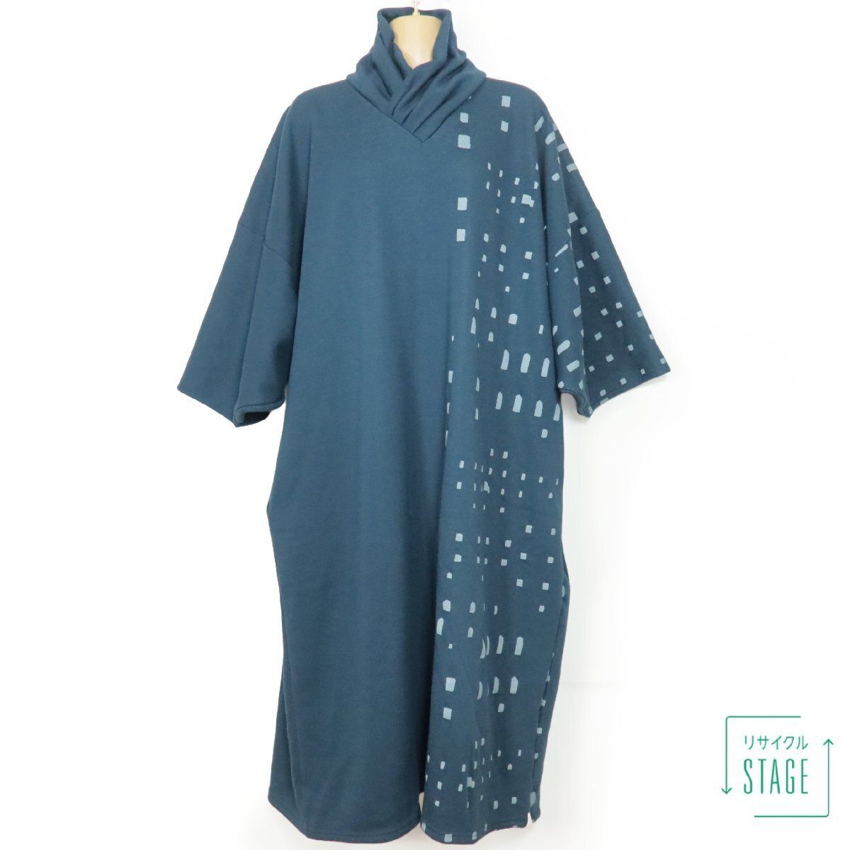 SOUSOU 貫頭衣 衿巻薙刀長方形衣 紺色 裏起毛 ソウソウ SOU SOU *
