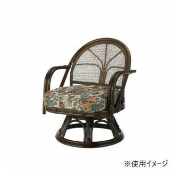 今枝商店 Romantic Rattan 籐ラウンドチェア 回転座椅子 TK771