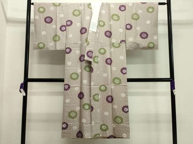 平和屋着物●長襦袢 無双仕立て 舞花文 正絹 CAAX5922gh