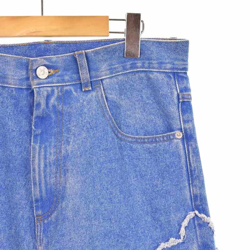 マルニ MARNI 25SS Patched Coated Organic Denim Trousers フラワー
