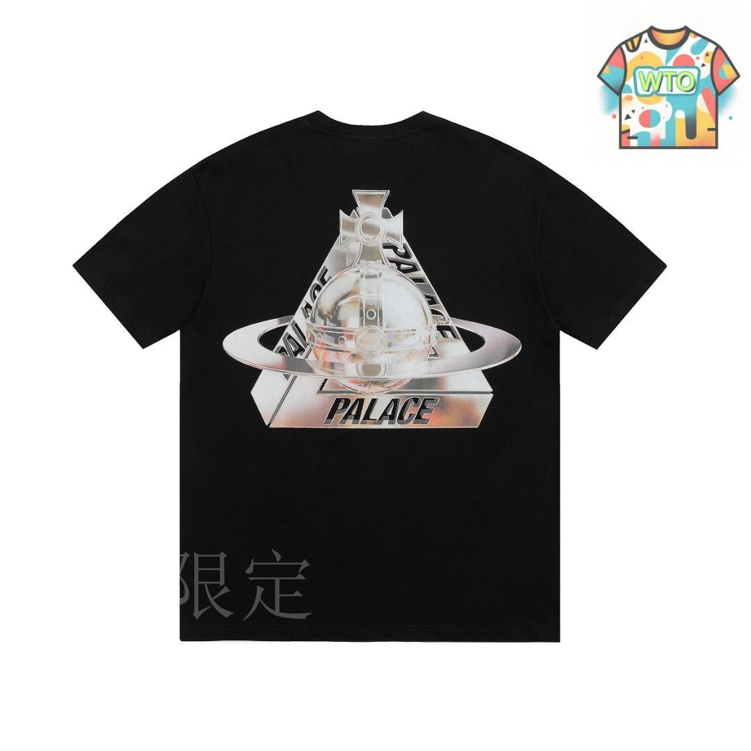 Vivienne Westwood ロゴ パターンプリント 半袖 Tシャツ 今日特価】Vivienne Westwood サターンロゴ柄プリント短袖-3