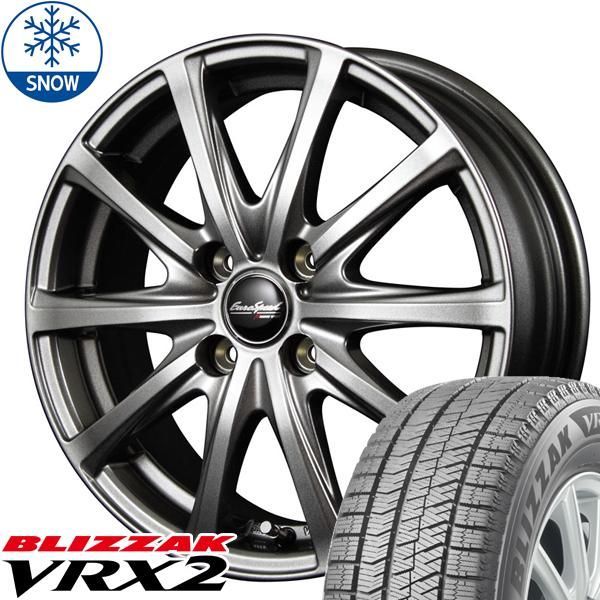 165/70R14 スタッドレスタイヤホイールセット アクア etc (BRIDGESTONE VRX2 & EUROSPEED V25 4穴  100) - メルカリ