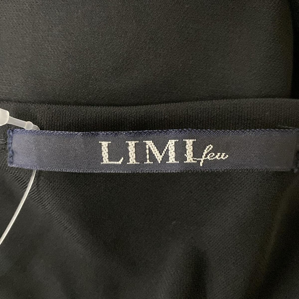 LIMI feu(リミフゥ) ワンピース サイズ2 M レディース美品 - 黒 クルー  