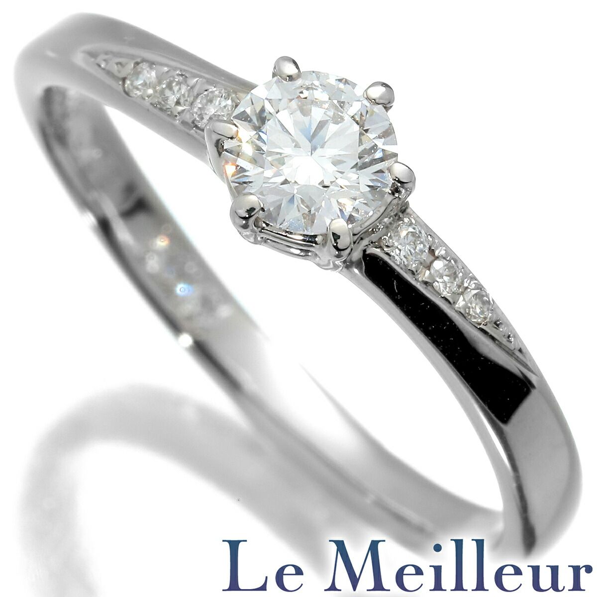 新品仕上済】 ダイヤモンド 0.323ct プラチナ Pt900 ハート 