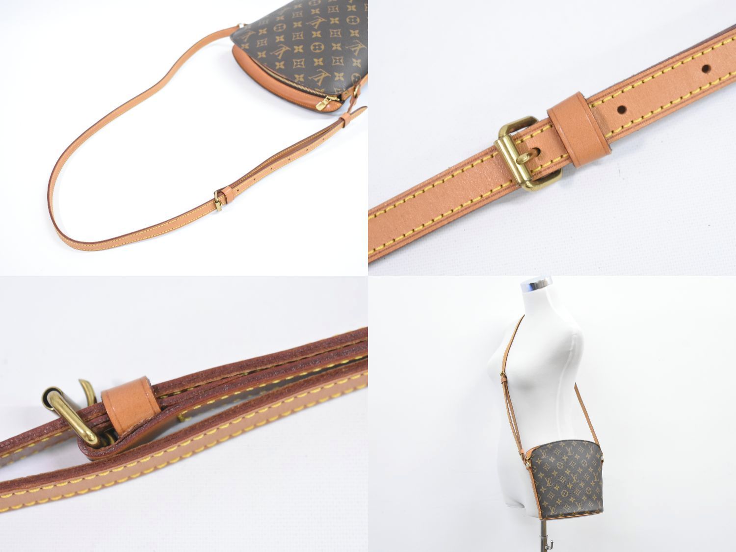 本物 ルイヴィトン LOUIS VUITTON LV ドルーオ モノグラム ショルダーバッグ ポシェット ブラウン M51290 Drouot ビトン バッグ 中古 本物 ルイヴィトン LOUIS VUITTON LV ドルーオ モノグラム ショルダー