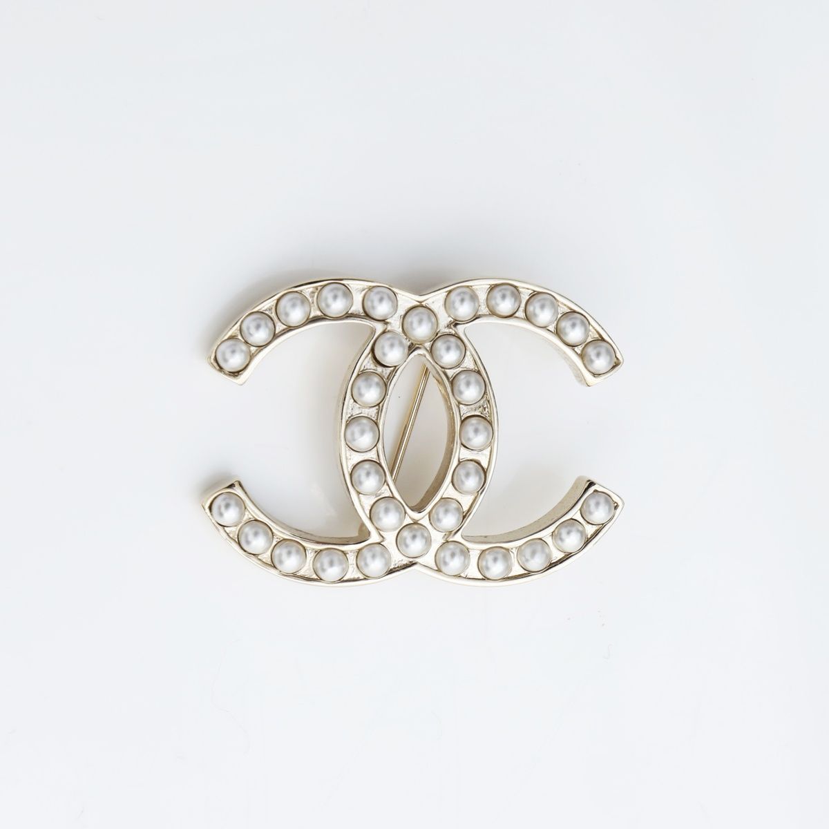 CHANEL シャネル ブローチ 10V 2010年 ココマーク パール ミニ