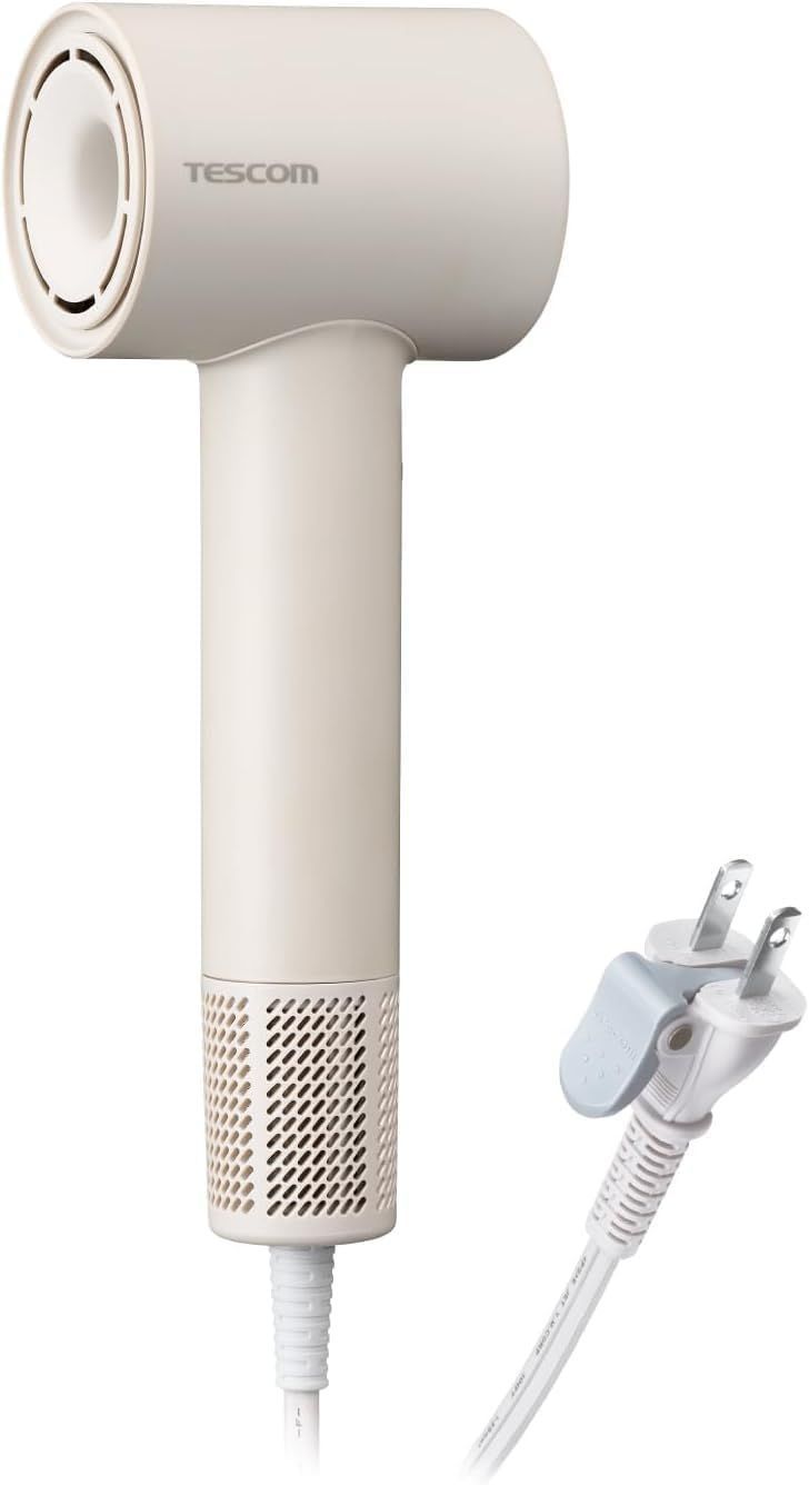 テスコム ヘアドライヤー マイナスイオン 軽量 静音 ベージュ TD760A-C