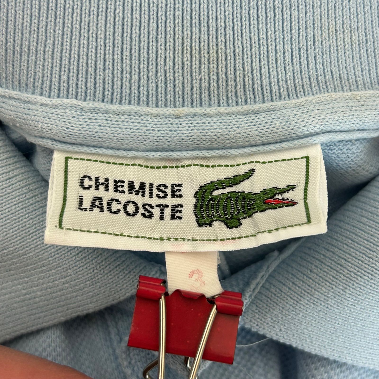 w^)b CHEMISE LACOSTE シュミーズラコステ 長袖ポロシャツ ワン
