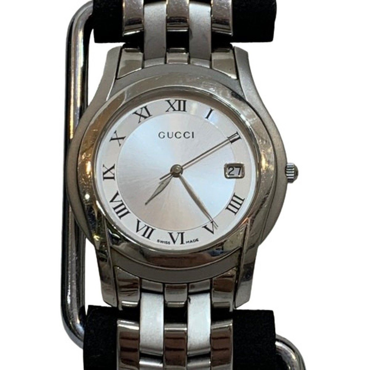 GUCCI グッチ 5500M 腕時計 ローマ文字盤 ラウンドフェイス クォーツ 