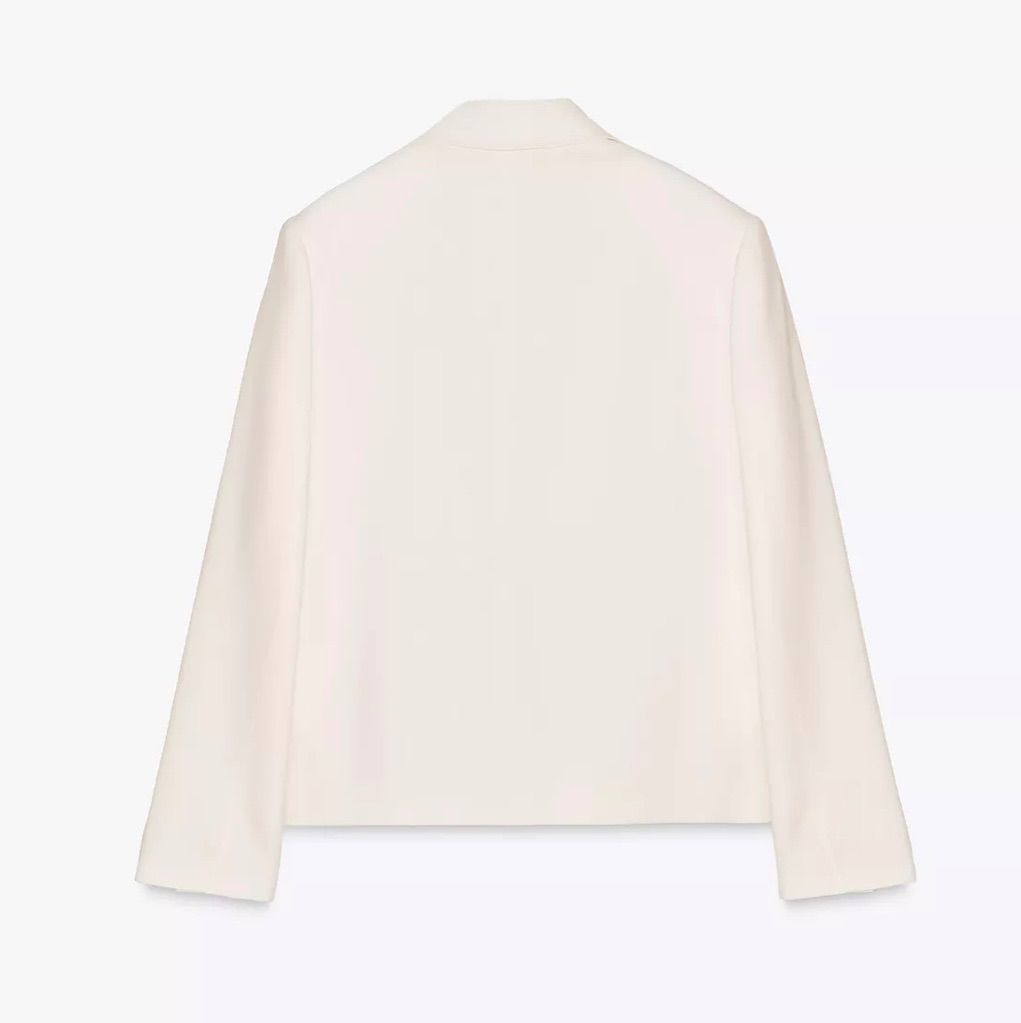 【極美品】未使用ZARA 白ジャケット 極美品ZARA(ザラ)ホワイトステッチジャケット - Mercari