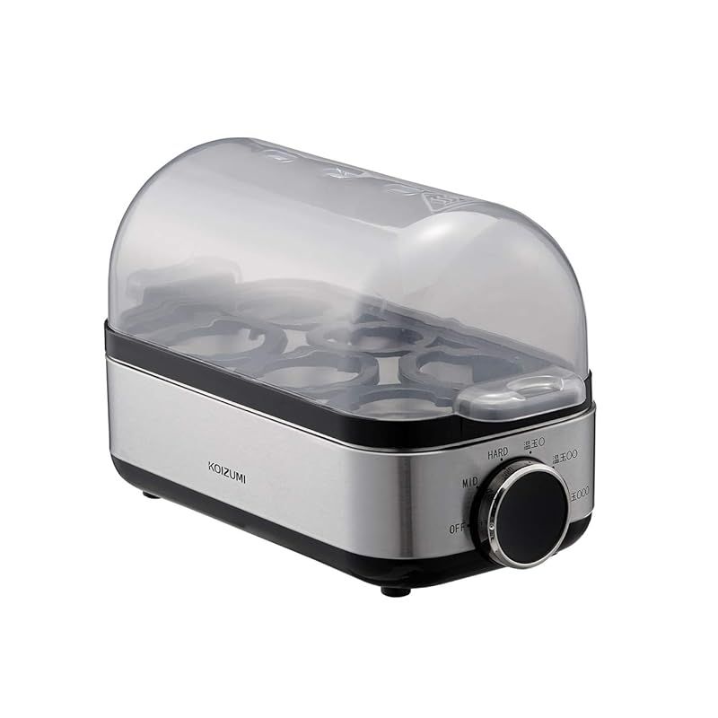 コイズミ エッグスチーマー ゆでたまご器 温泉たまご器 シルバー KES-0400|S