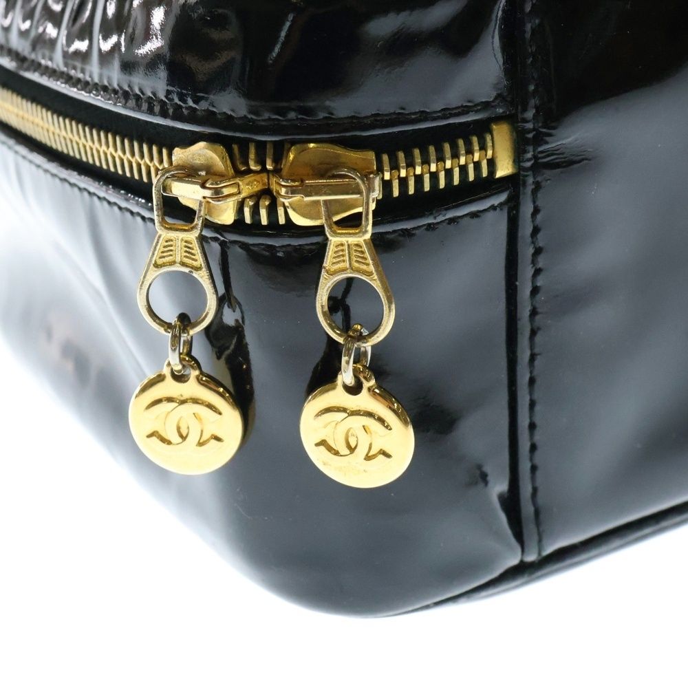 激安！本物CHANEL✨ココマーク♡バニティ バッグ(*^^*)美品✨ CHANEL (シャネル) ココマーク エナメル バニティバッグ