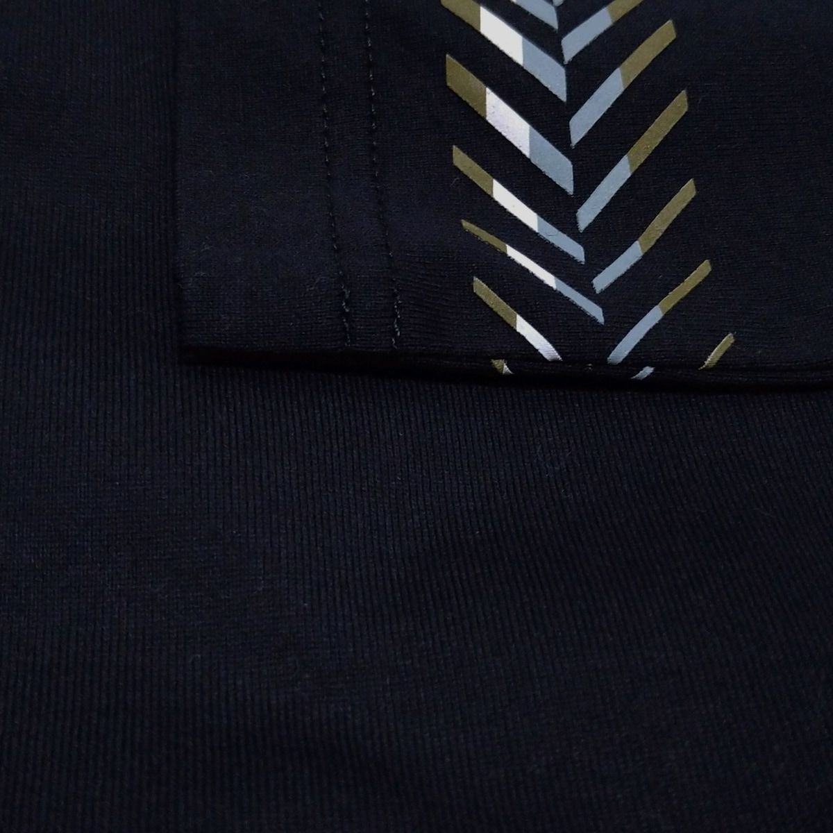  HERMES エルメス 長袖Tシャツ サイズ36 S レディース - 黒×カーキ×マルチ クルーネック 長袖 Tシャツ カットソー