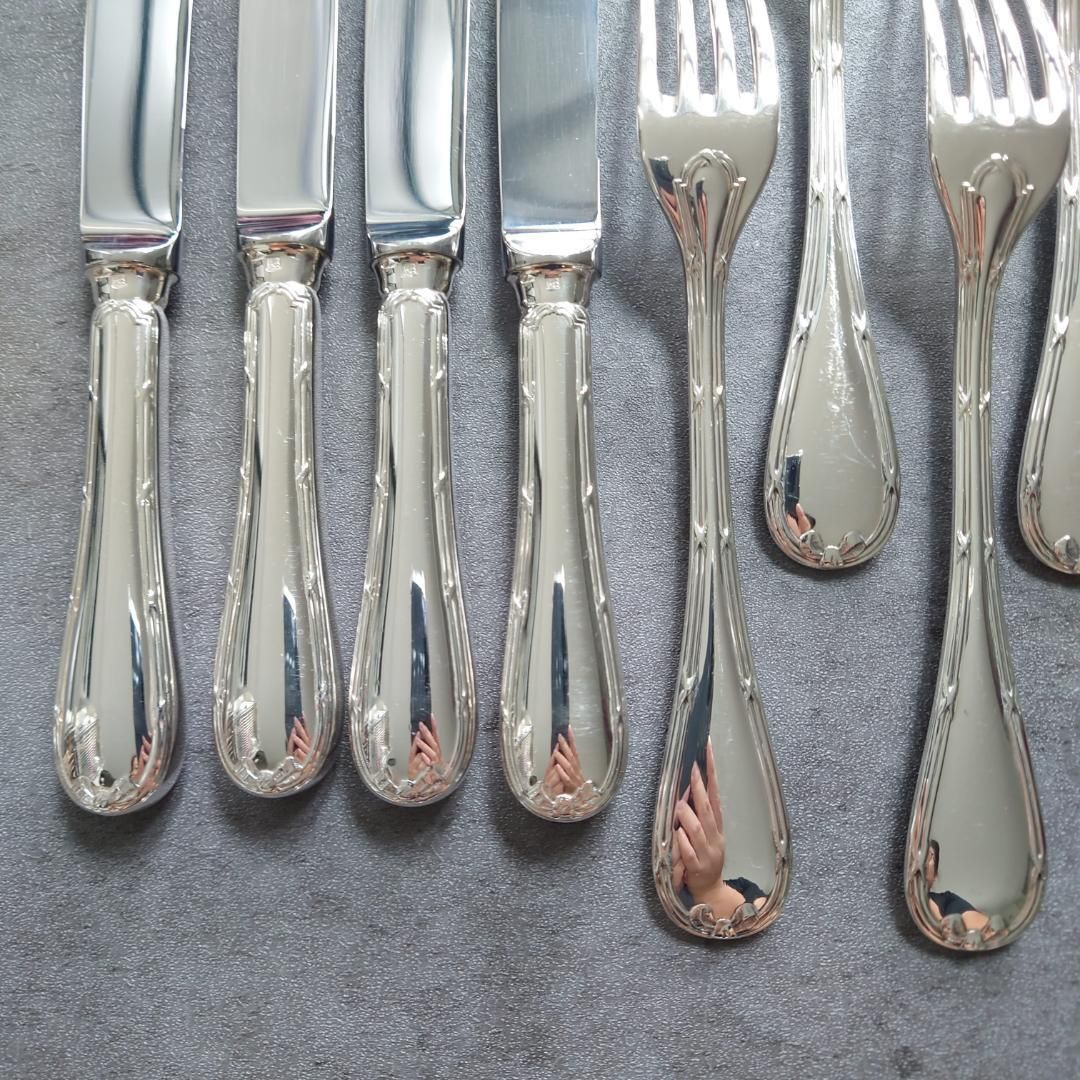 クリストフル リュバン デザートサイズ ナイフ フォーク スプーン 12点 WWW_SKLAD-KIRPICHA_RU