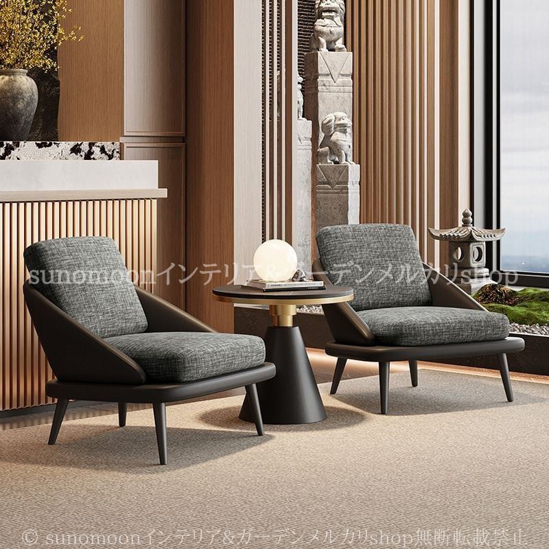 1人掛けソファー★幾何学柄★ホテルライク 1人掛けソファー☆幾何学柄☆ホテルライク ソファ・ソファベッド