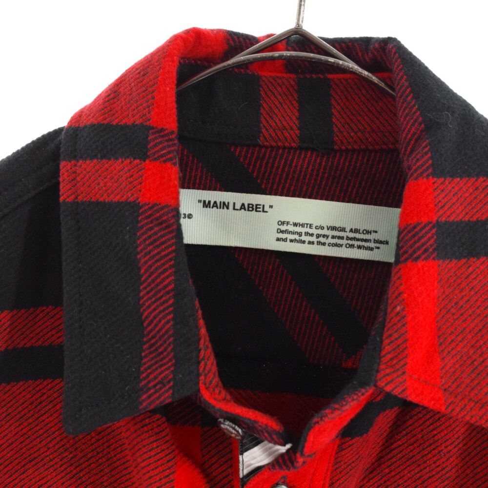 OFF-WHITE (オフホワイト) STENCIL FLANNEL SHIRT