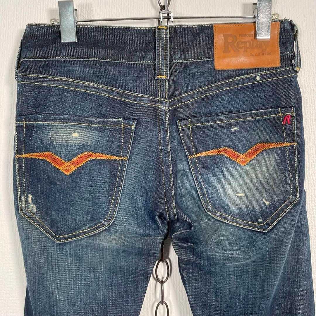 00s 超希少 EZRA FITCH ヴローライズフレアデニム スパンコール 00s 超希少 EZRA FITCH ヴローライズフレアデニム スパンコール