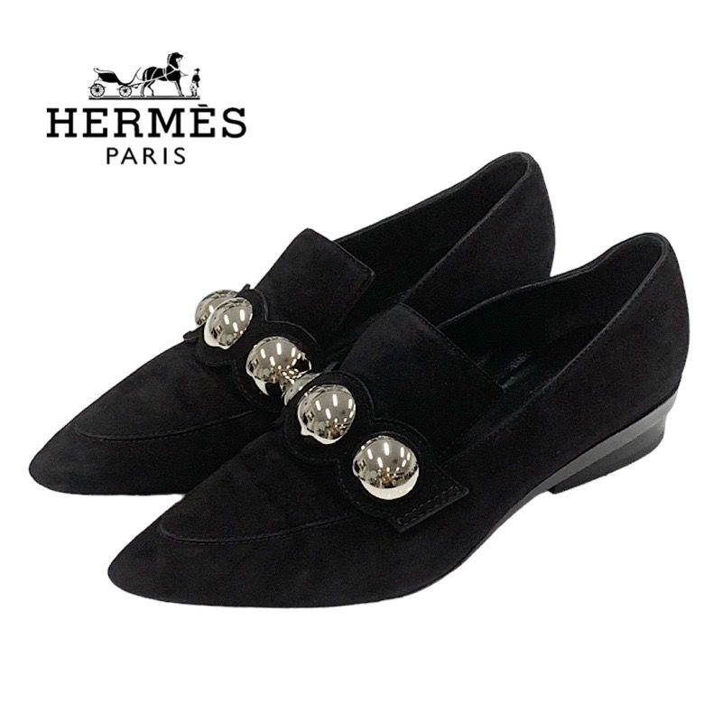 エルメス HERMES ローファー 革靴 靴 シューズ スエード