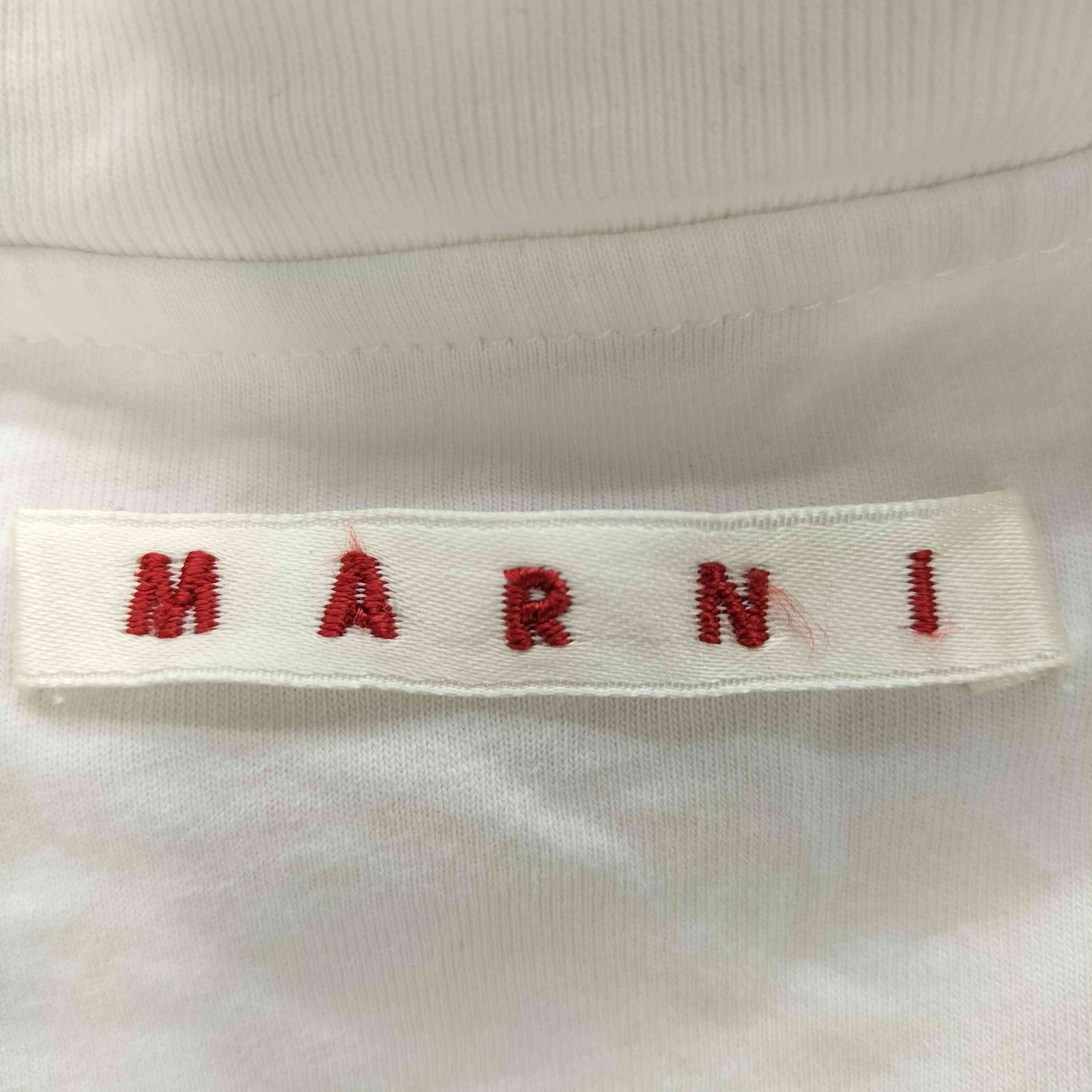 マルニ MARNI バックタブロゴデザインTシャツ メンズ JPN：46