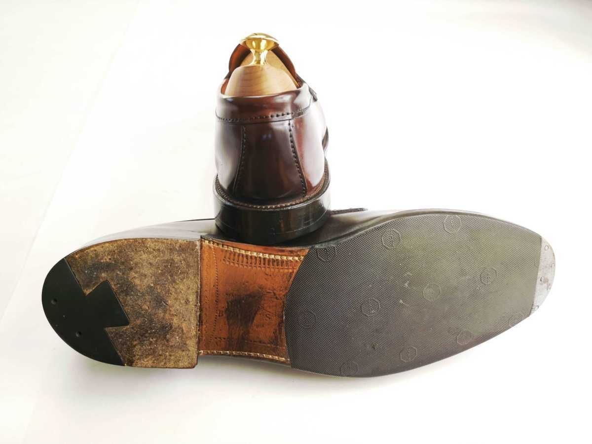 オールデン ブルックス別注 ペニーローファー コードバン ブルックスブラザーズのアンラインドペニーローファー【オールデン製の