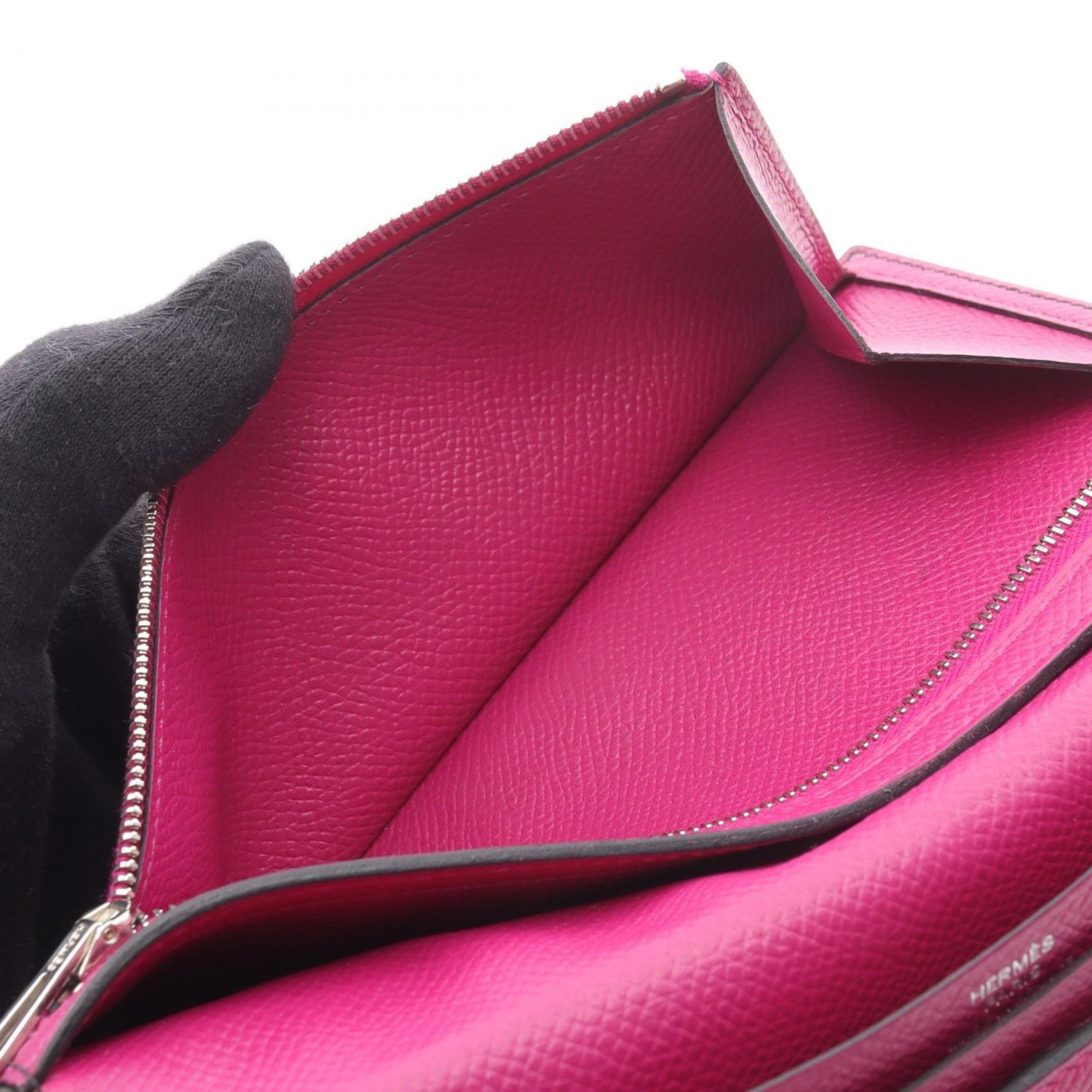 エルメス ベアンスフレ 長財布 ローズアザレ エルメス HERMES  