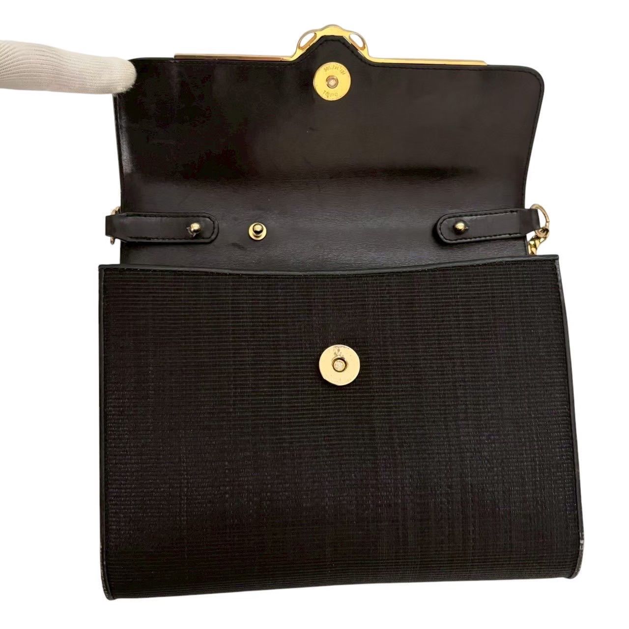 COMTESSE ハンドバッグ ショルダーバッグ レザー ゴールド金具 