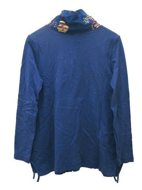美品 慈雨 ジウ 総柄 変形 ジャガード カットソー 長袖 センソユニコ 40 ジウ 慈雨 カットソー プルオーバー ハイネック ジャガード 変形