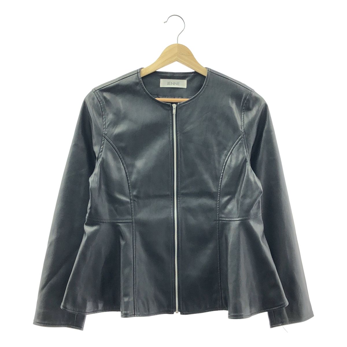 美品】 JENNE / ジェンヌ | 2021AW | エコレザーペプラム