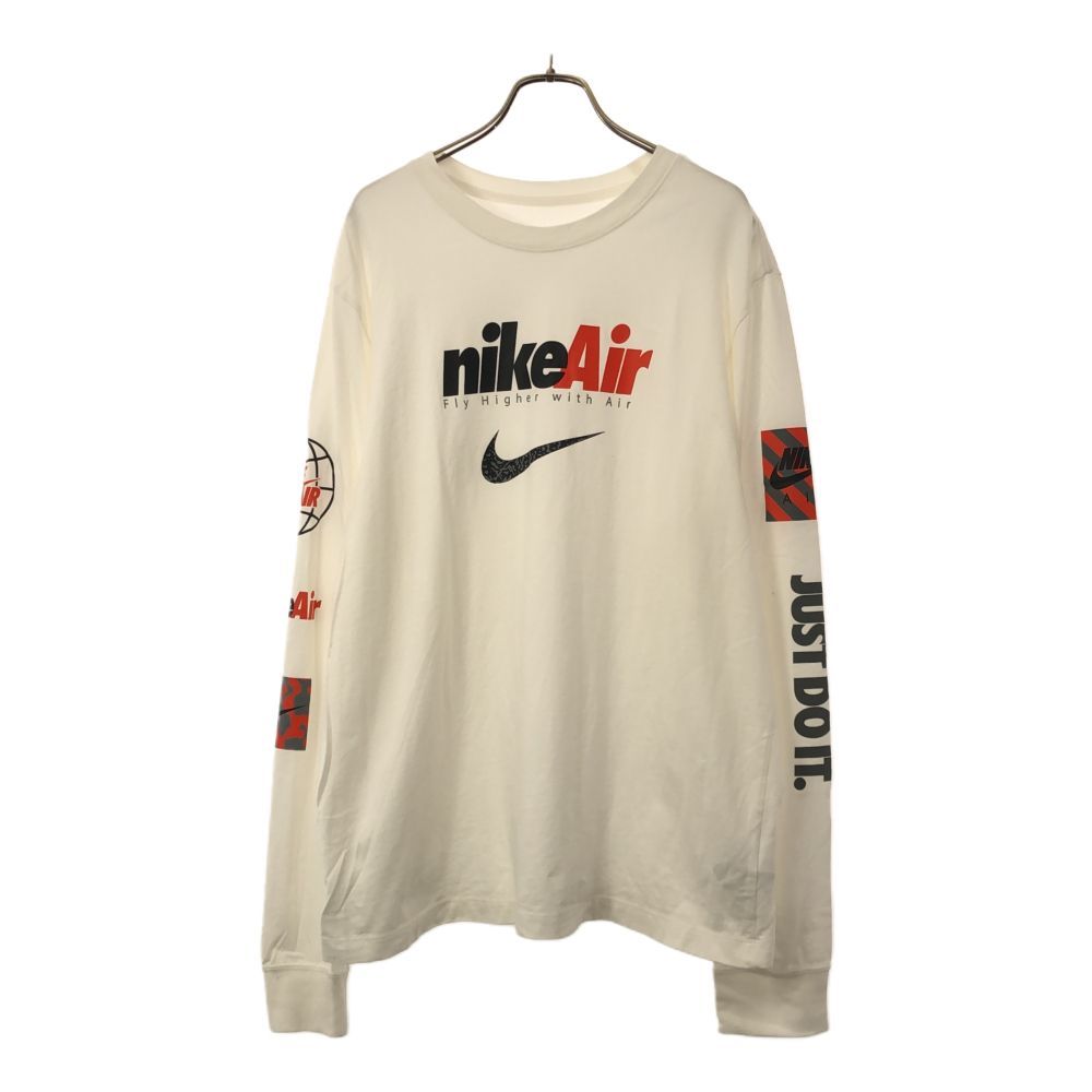 ナイキ プリント 長袖 Tシャツ XXL ホワイト The Nike Tee ロンＴ