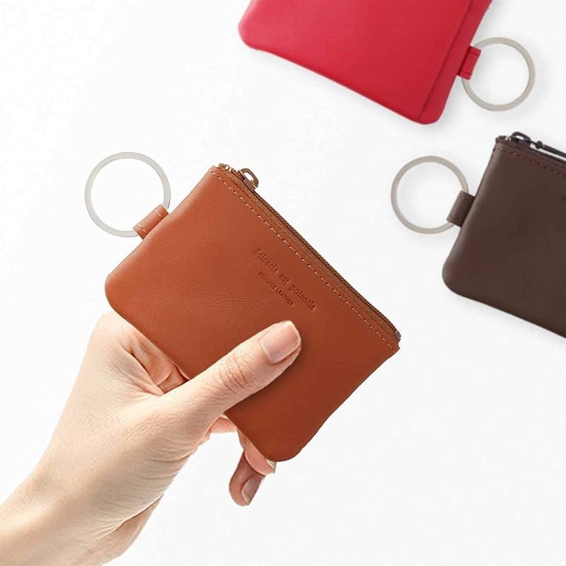 【新品】 スリップオン ノワールキーポーチmini 革 グレイッシュブルー NSL-1803 1
