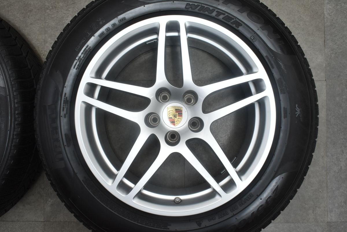 【程度良好品】ポルシェ 95B マカンS 純正 18in 8J 9J +21 PCD112 ピレリ 235/60R18 255/55R18 承認 N0 95B601025AR 95B601025AS 即納可能