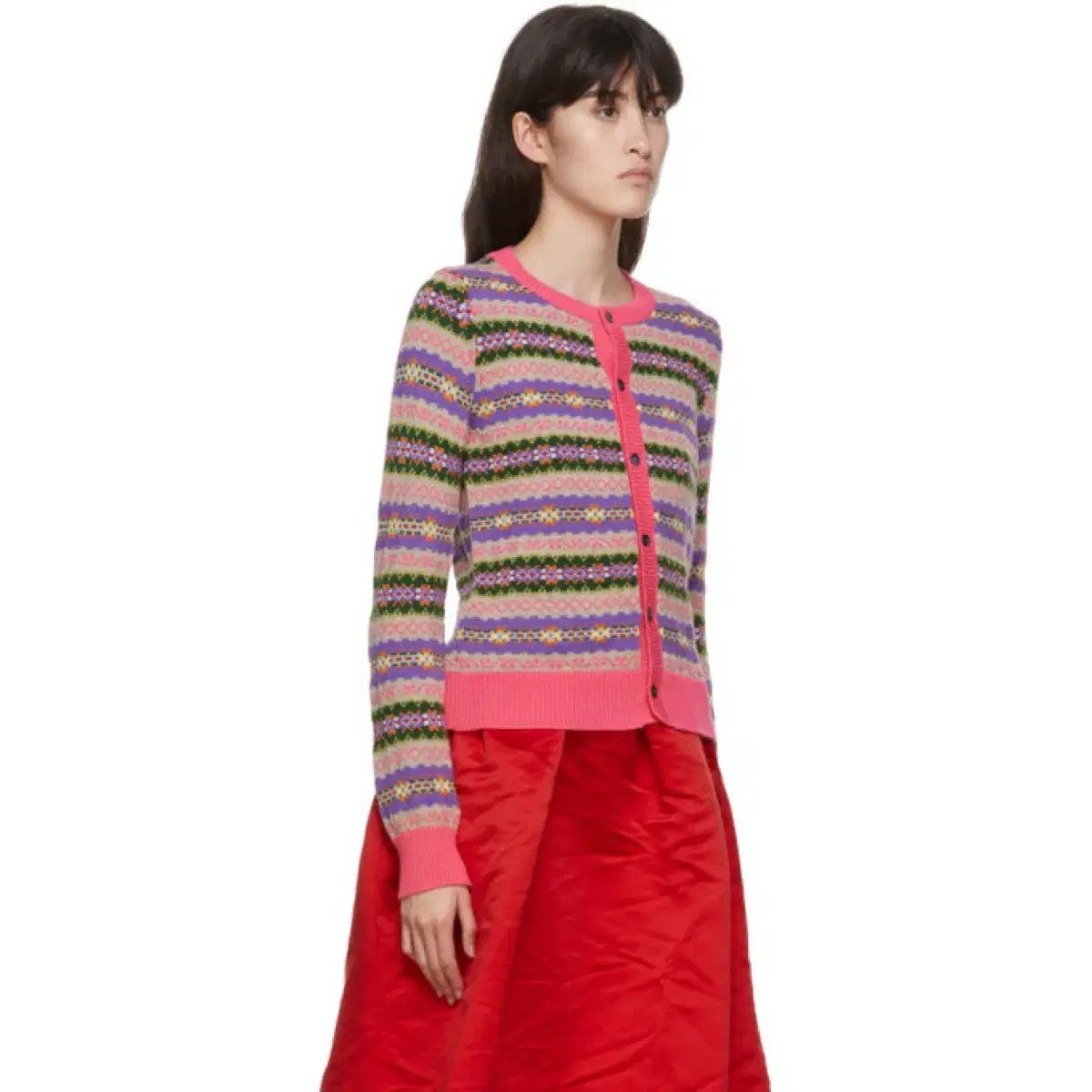 COMME des GARCONS Girl フェアアイル ウール カーディガン