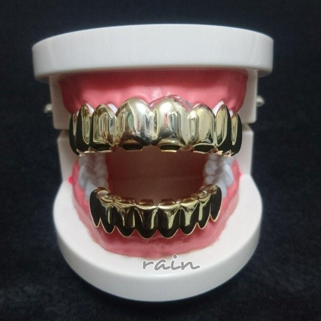 88G】上下8本！ 金歯 グリルズ Gold grillz ブリンブリン - メルカリ