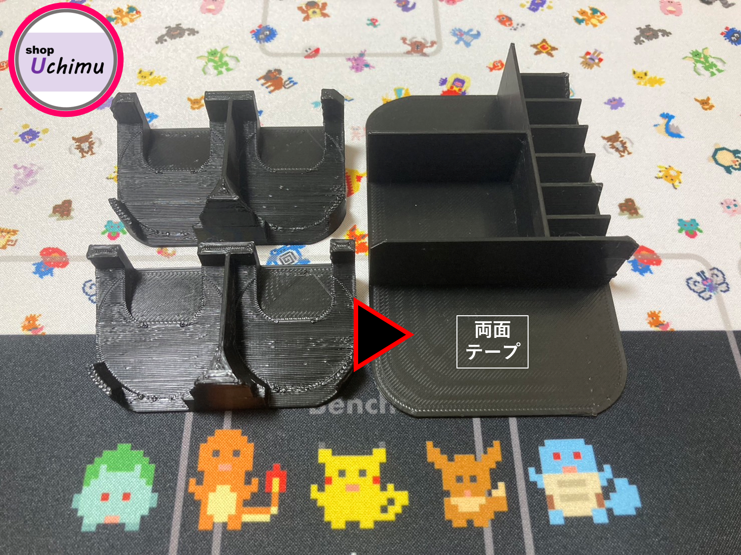 Shop Uchimu ポケモンカード ダメカンケース　海外 ミニ缶 Tin缶　仕切り 黒 Ver.2